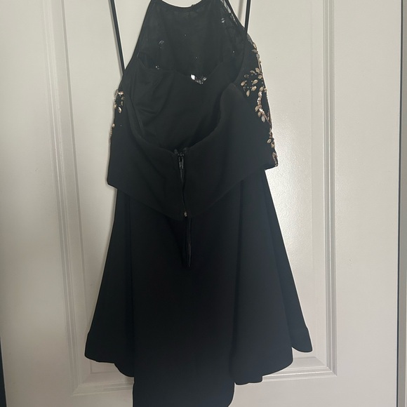 Homecoming Embellished Black and Gold two piece formal attire - Picture 4 of 6